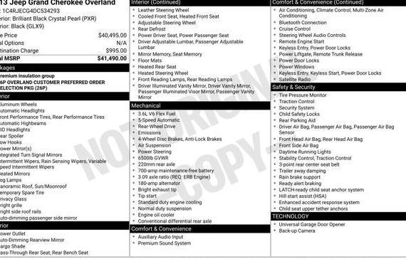 JEEP GRAND CHEROKEE 2013 1C4RJECG4DC534293 image JEEP GRAND CHEROKEE 2013 1C4RJECG4DC534293 image